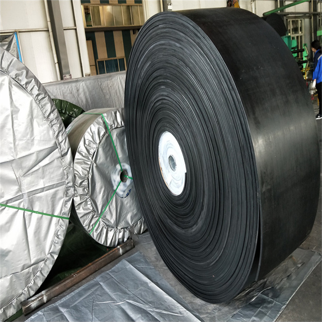 Correia transportadora de borracha de cabo de aço para uso industrial Ep Nn para triturador de pedra